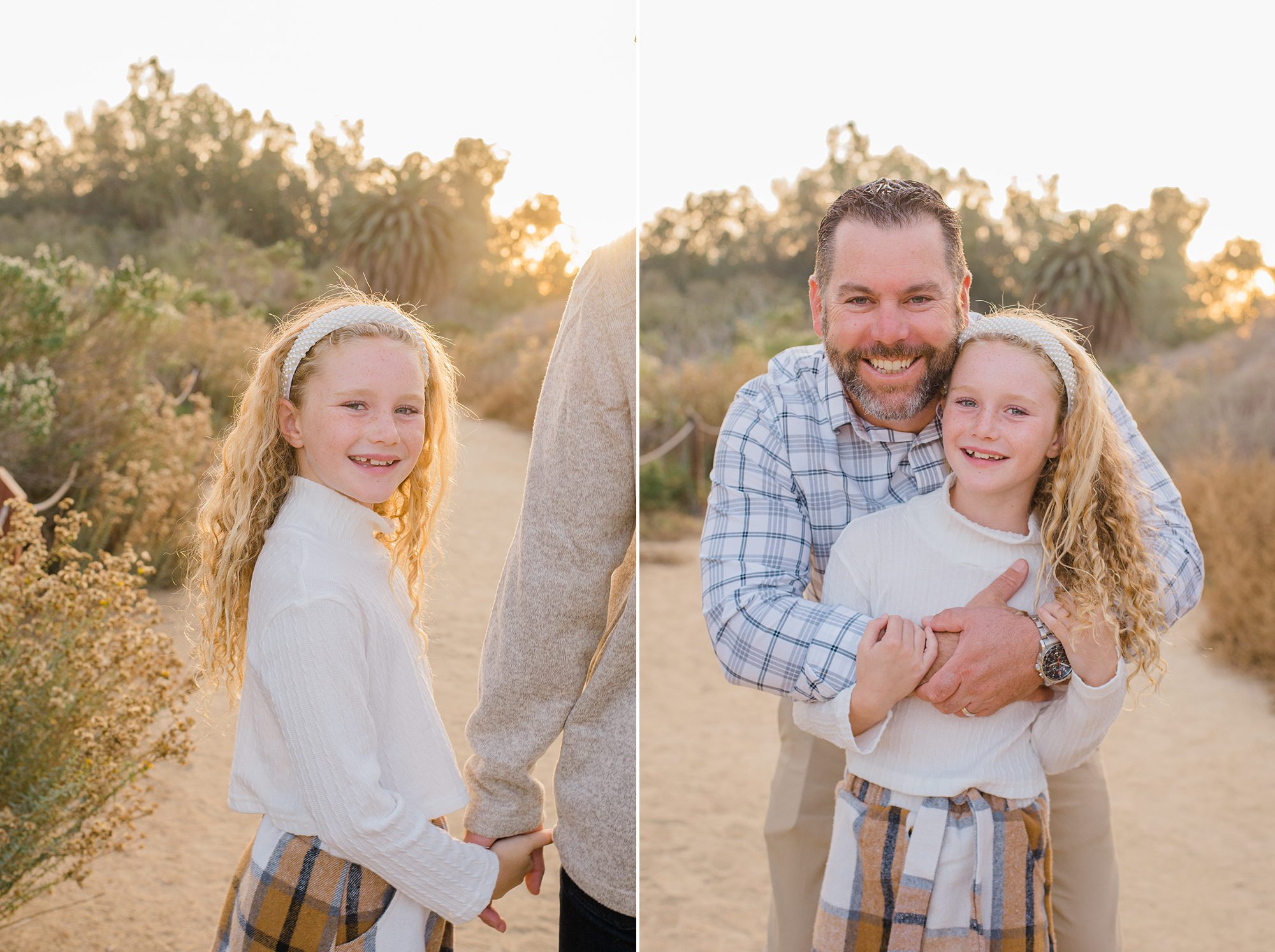 father daughter portraits from Carlsbad Sunset Family Session