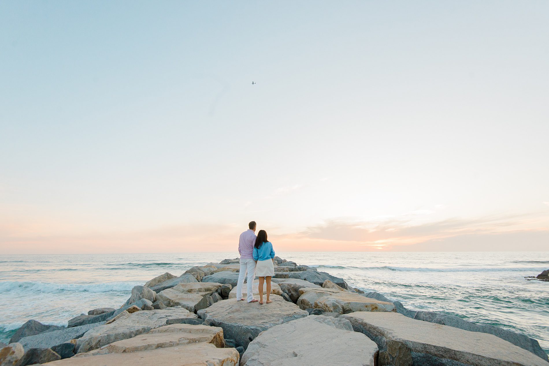 beach portraits of couple photographed by San Diego Family photographer 