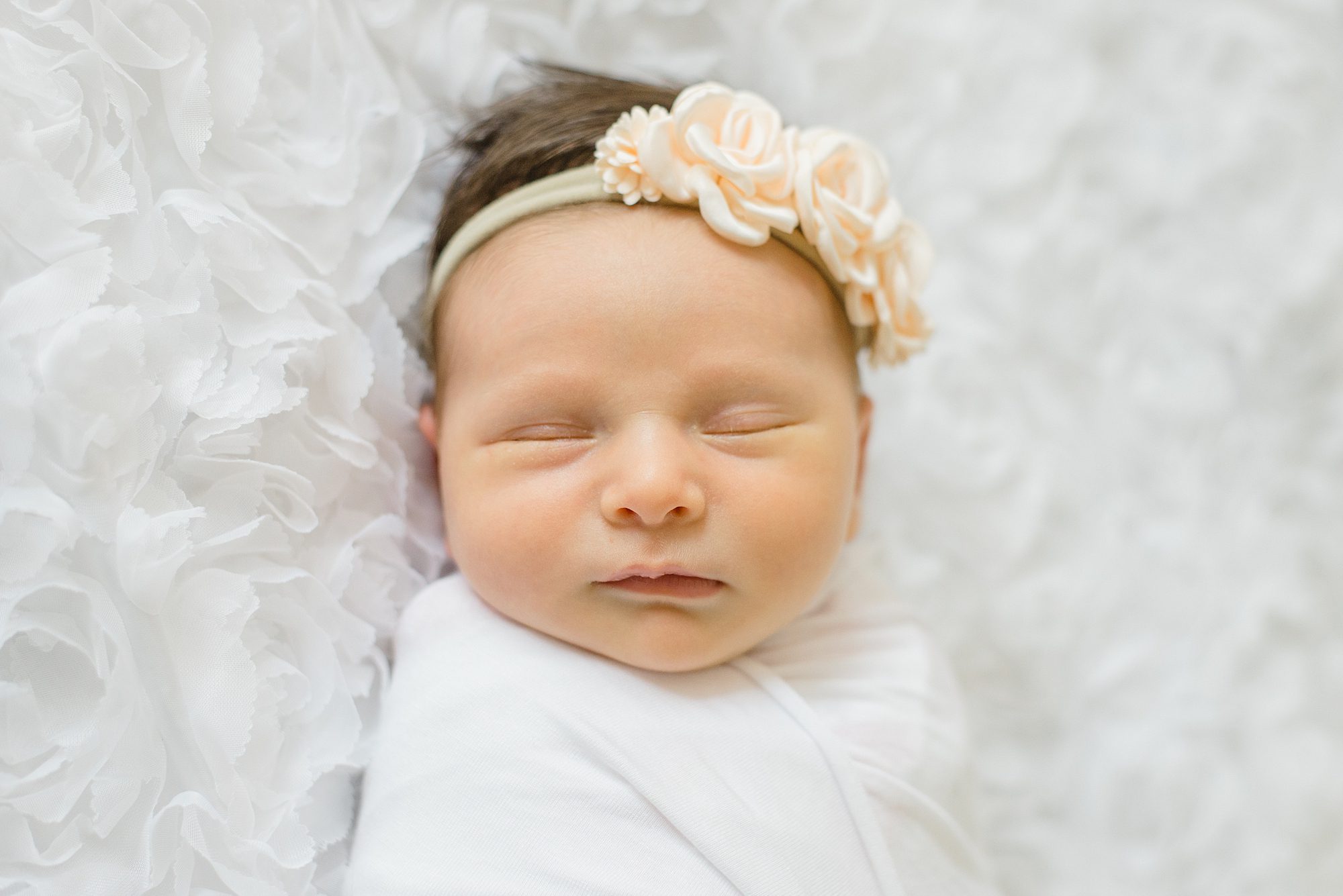 sleepy newborn portraits from in-home session by San Diego newborn photographer