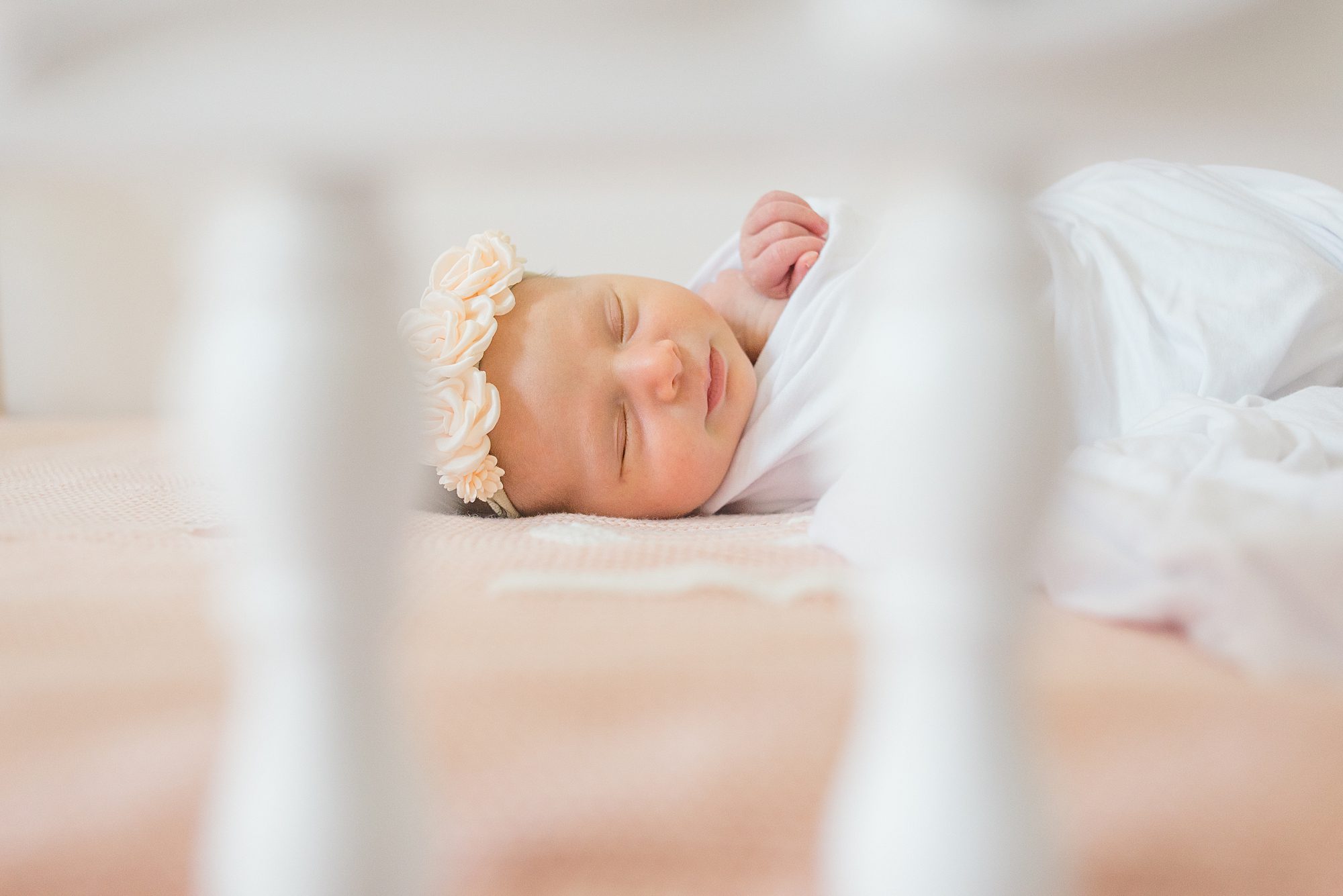 Timeless Newborn Portraits taken during in-home family session 