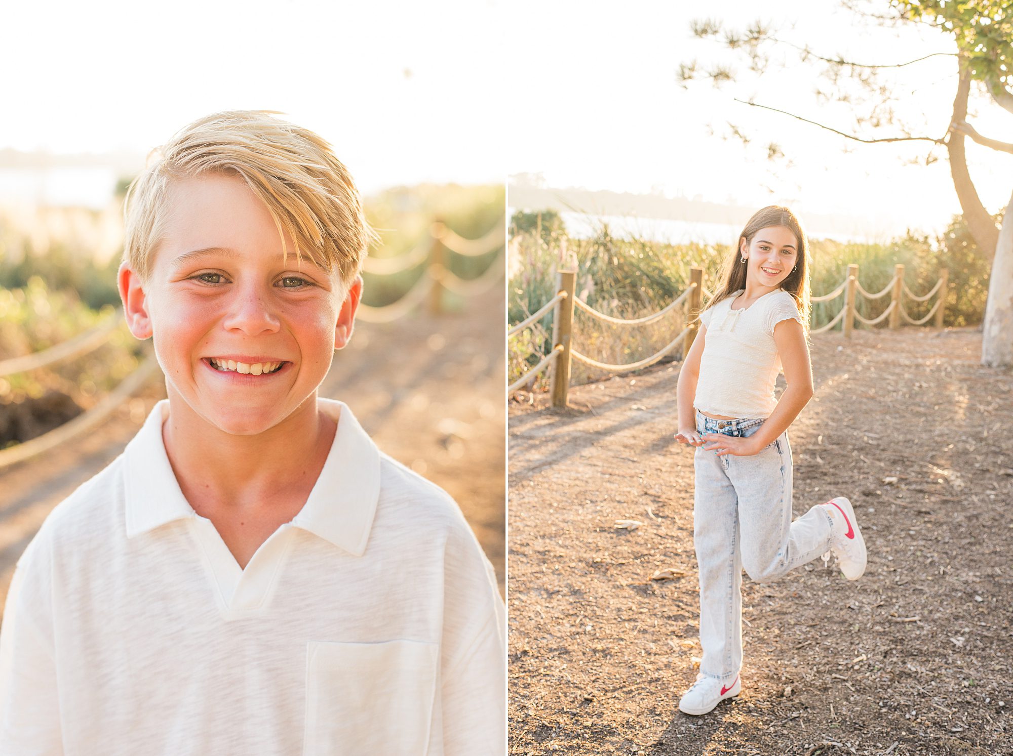children portraits from family session in Carlsbad, CA