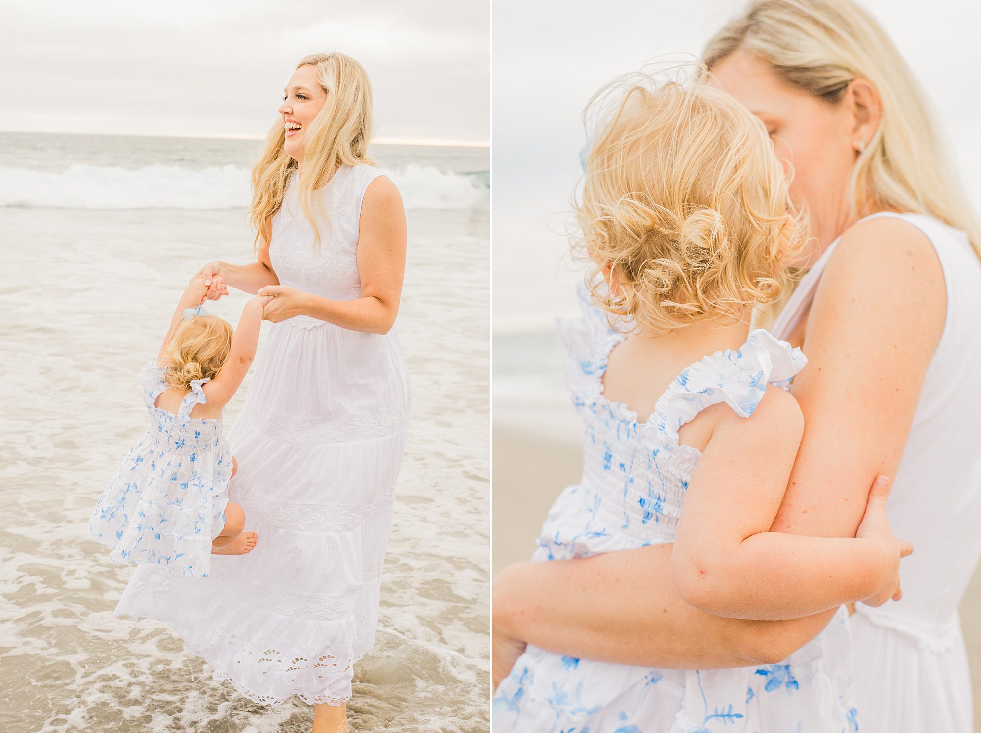 mommy and me portraits from Del Mar Beach Family Session